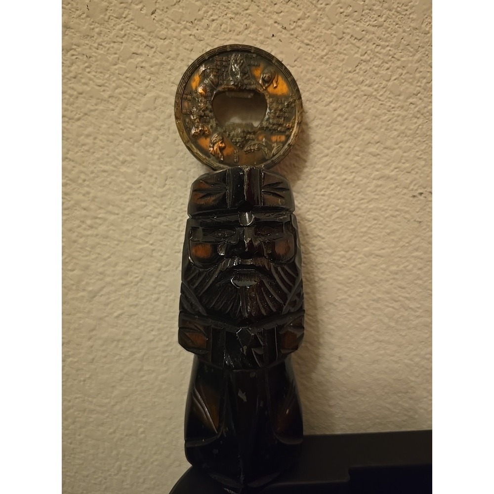 Japanese Kokeshi Doll Wooden Ainu Bottle Openener Lovely Hokkaido Nipopo